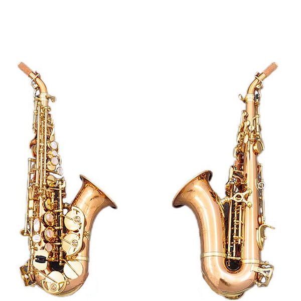 SC-992 Изогнутый сопрано-саксофон, фосфористая медь, B-бемоль-саксофон со всеми аксессуарами, быстрая доставка