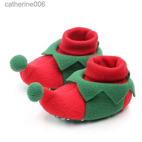 Тапочки Обувь для новорожденных девочек на зиму Теплые сапоги Детские лоферы на мягкой подошве Тапочки для малышей для 1-летнего мальчика Подарки на рождественскую елкуL231114