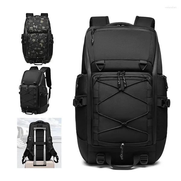 Mochila 17,3 polegadas laptop para homens 35L viagem nylon saco ao ar livre impermeável multi-função grande capacidade caminhadas