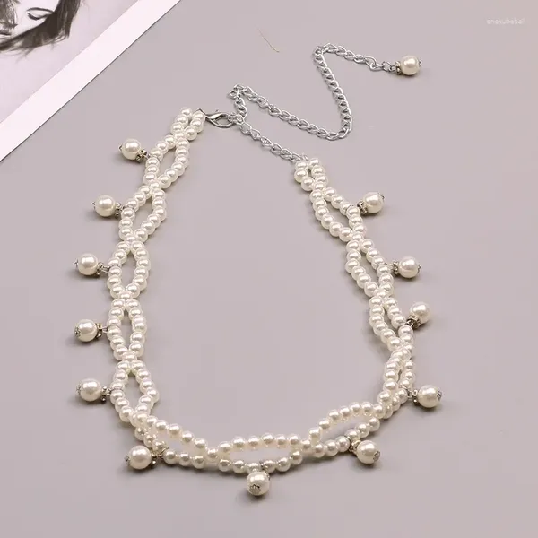 Cinture Gioielli Catena in vita con perle per la moda femminile Personaggio retrò che gioca Accessori per il corpo Accessorio per feste sexy