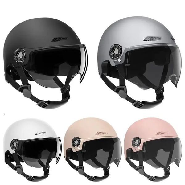 Cascos de ciclismo Casco de motocicleta Jet Style Bicicleta para hombres Mujeres Adulto Moto Scooter Skull Full Head Hat Accesorios 231113