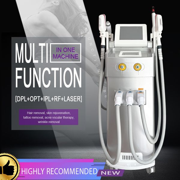 Máquina portátil para remoção de pelos sem dor, IPL, Elight Rf, laser, acne, tratamento de aperto da pele, 6 filtros, e-light, terapia vascular, pigmentação, dispositivo de remoção