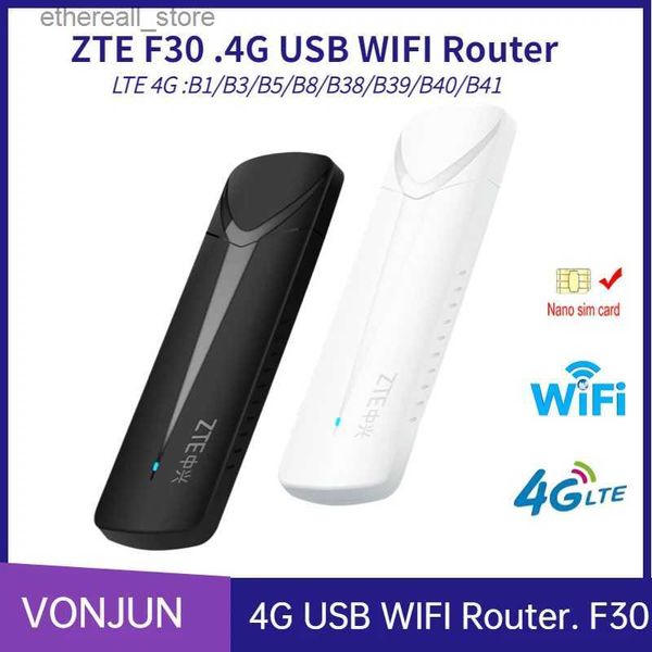 Yönlendiriciler kilidini açmış ZTE F30 USB WIF Dongle 150 Mbps Kablosuz Yönlendirici 4G LTE Modem Cep Hotspot Ağ Kartı Q231114