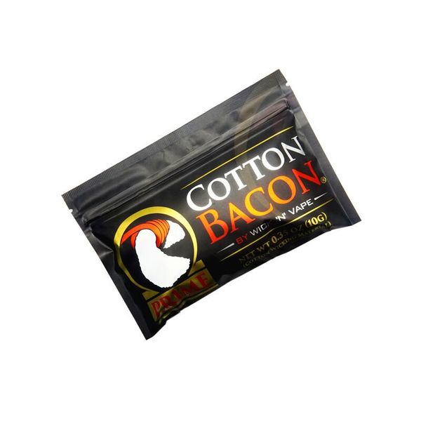 Cotton Bacon 2.0 Organic Protable Prime Vape Cotton Sliver Gold Prime V2 Versione adatta per fai da te Wick Coil RDA RTA Atomizzatore Serbatoio DHL