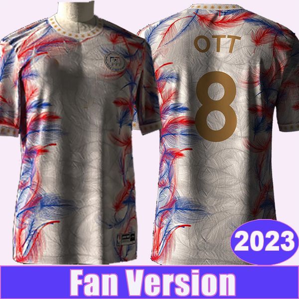 2023 Filippine OTT Maglie da calcio da uomo INGRESO DE MURGA MARANON Home Maglie da calcio bianche Manica corta Aldult Uniforms