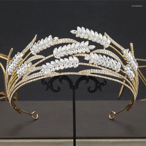 Haarspangen, elegante Kristall-Strasssteine, Braut-Tiara, Kronen, Hochzeitsaccessoires, Brautjungfern, Frauen, Kopfdekoration, Party, Schmuck, Geschenk