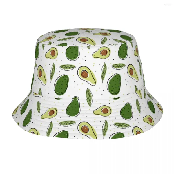 Berretti Cappello Bob unisex Simpatico frutto di avocado Copricapo da picnic primaverile Leggero regalo di compleanno Panamka per pesca all'aperto