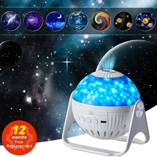 Gece Işıkları Planetarium Galaxy Gece Işık Projektör 360 Ayarlanabilir Yıldız Gökyüzü Gece Lambası Yatak Odası Evi Çocuk Doğum Günü Hediyesi Q231114