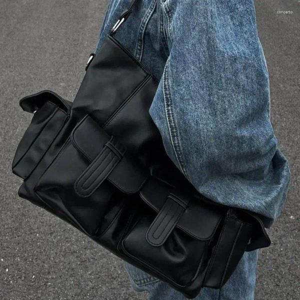 Abendtaschen Retro Punk-Stil Mädchen Unterarmtasche Pu-Leder Damen Schultermode Design Weibliche Handtaschen mit mehreren Taschen Geldbörse