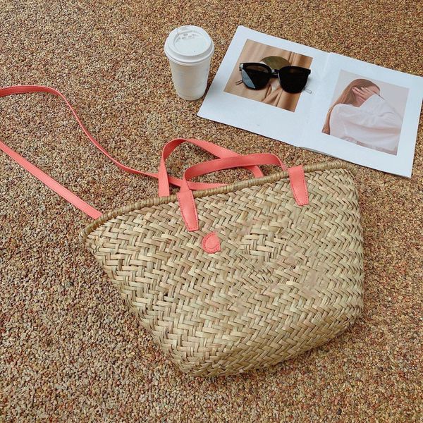 Designer TEEN TRIOMPHE Bolsa de Palha Trançada Clássica Feminina Mensageiro Bolsas Transversais Meninas Bolsa de Praia Bolsa de Ombro Vintage Rattan Verão k5Eq#