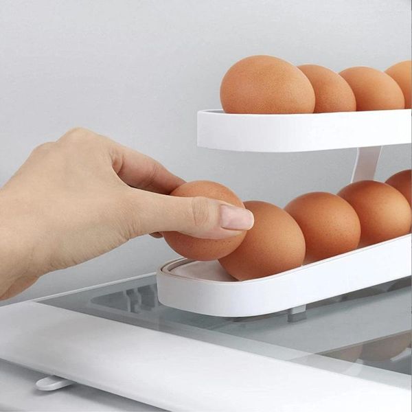 Dispensador de ovos de armazenamento de cozinha, recipiente, caixa de geladeira, classificação usada para itens de ferramentas organizadoras