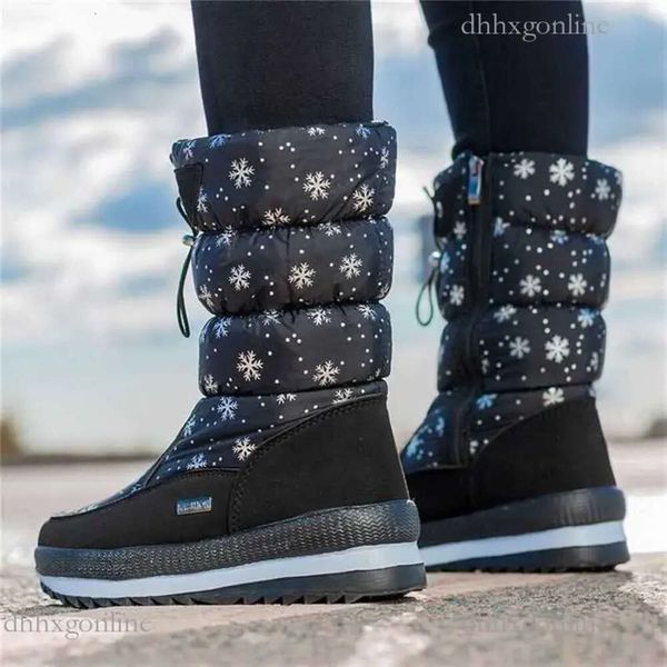 Designer Boots Northeast Thickened Women's Large Warm Medium Cotton Boots moonlies boots Winter Snow boots Anti Slip Casual Shoes