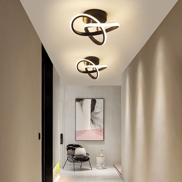 Luzes de teto do corredor LEDs Modern Nordic Creative Iluminação Casa Superfície montada para o quarto da sala do corredor da varanda Lâmpadas LEDs de varanda