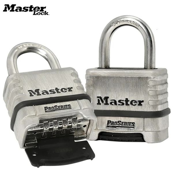 Дверные замки Master Lock 1174 Пароль ProSeries Нержавеющая сталь Противоугонный водонепроницаемый навесной замок Комбинация для дома, общежития, улицы 231115