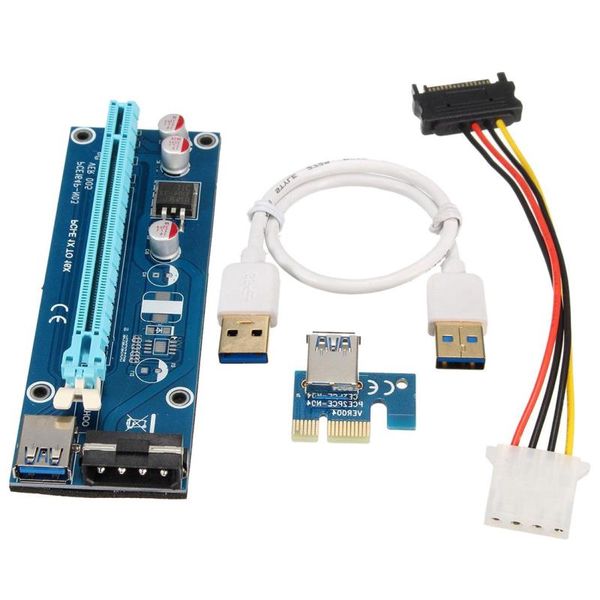 Бесплатная доставка USB 30 PCI-E Express от 1x до 16x переходная плата-удлинитель с кабелем SATA Evfdi