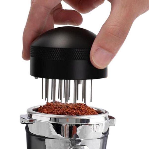 Pressini 51 53 58MM Tamper per caffè Aghi in acciaio inossidabile Agitatore per polvere per caffè espresso Livellatore WDT Tools Cafe Stirring Channeling 230414