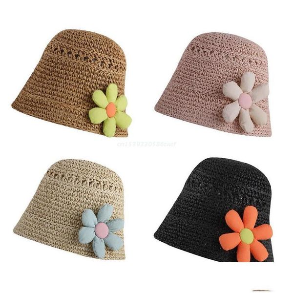 Berets St Beach Hats For Women Floppy Summer Sun Bucket Fisherman Dropshipberets Drop Delivery Fashion Accessoires Schals Gl Dhgarden Dhhvu