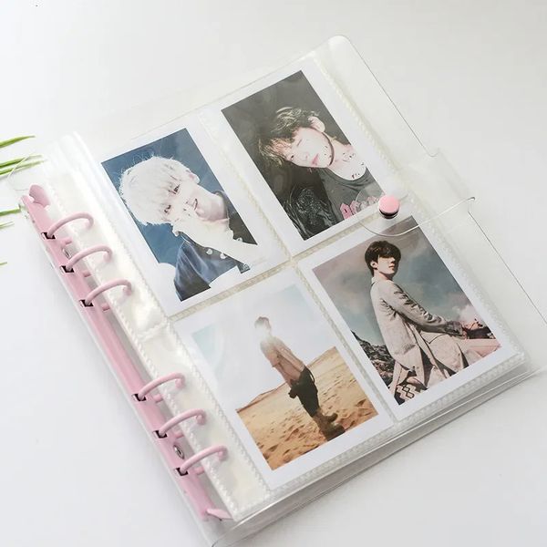 Outros produtos de câmera 100/200 bolsos Pocard Binder 3/5 polegadas Po Album Book Kpop Pocard Holder Inserir Instax Album Collect Book 231114