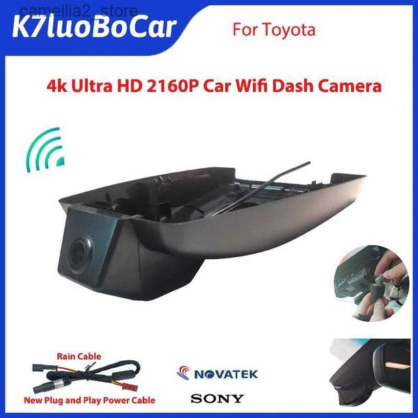 Auto DVR's 4k 2160P Auto Dvr Full HD Plug en play Wifi Dash Cam Auto DVR-camera voor Toyota RAV4 Luxe RAV 4 High-end High Edition DashCam Q231115