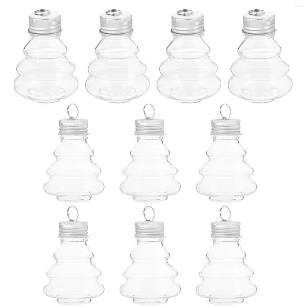 Jarrones 10 PCS Decoración Botellas de bebidas vacías Alimentación Creative Candy Jar Almacenamiento El agua de jugo de mascotas