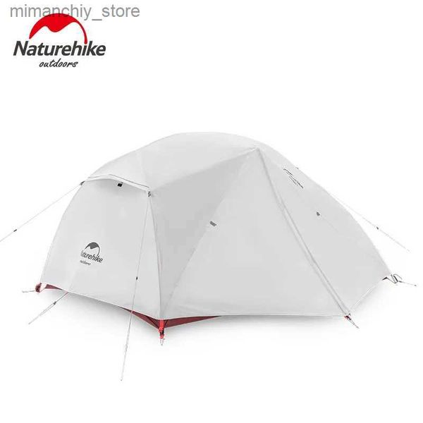 Tendas e abrigos Naturehike atualizado Star River 2 20D tecido de silicone impermeável dupla camada 2 pessoas 4 temporada haste de alumínio barraca de acampamento ao ar livre Q231115