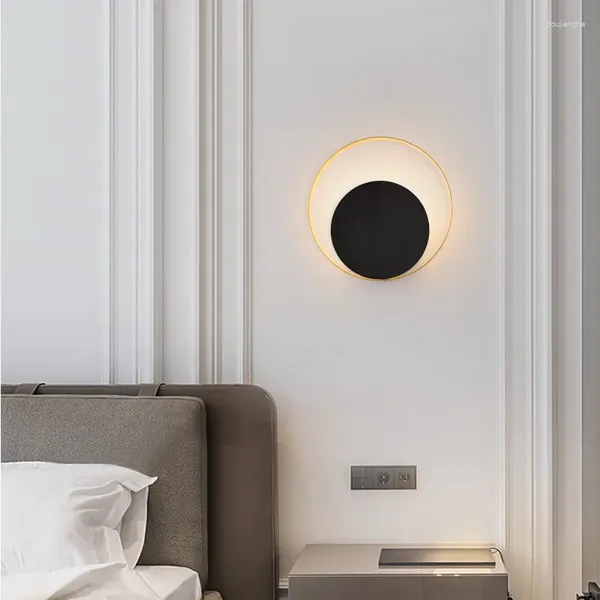 Lampada da parete Sconce Lampada da comodino moderna per interni nordici per lo studio del corridoio del soggiorno della camera da letto