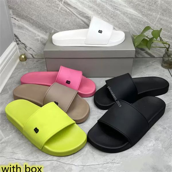 2023 Cursori Slipper di moda Parigi Slides Sandali Slifori per uomini Donne con Box Designer Hot Designer UNISEX Flip Flip con Box SIXZ 35-45 SCHIPHER DESIGNER