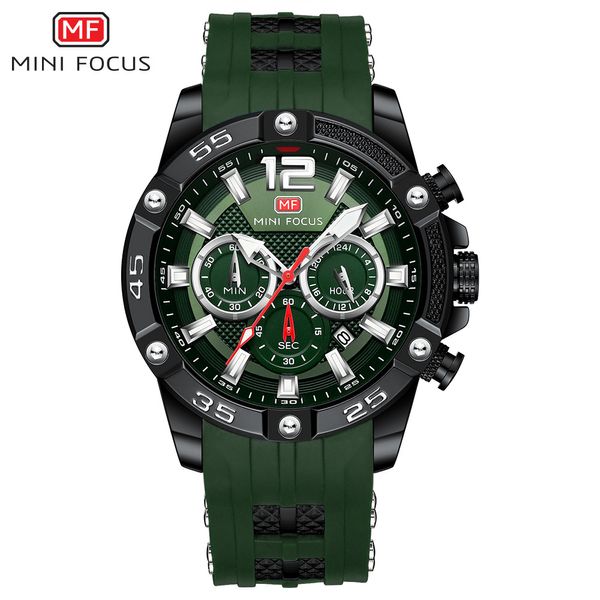 LUZUGY RELISTA Mulheres Ratina Men Aaa Qualidade Movimento Automático de 40 mm Militar Green Silicone Watch of