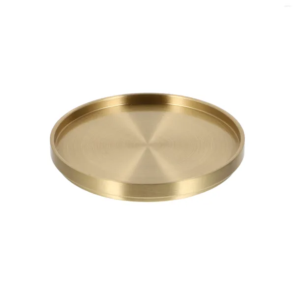 Tapetes de mesa copos montanhas -russas Tapete de chá de latão bebida xícara de chá redonda casa decorativa almofada de almofada de café conjunto de xícaras de ouro trivets stand stand stand