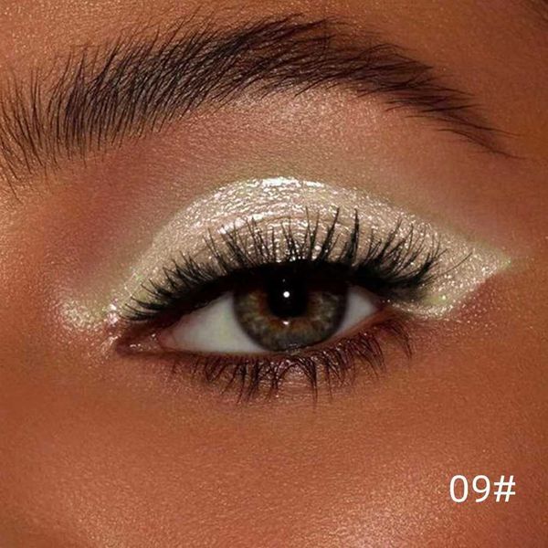 Ombretto QIBEST Glitter Ombretto liquido Lunga durata Perlescente Ombretto lucido Paillettes Sdraiato Baco da seta Shimmer Occhi Trucco CosmeticiL231115