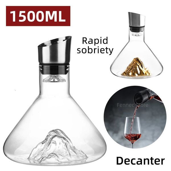 Bar Ferramentas Iceberg Decanter Europeu Transparente LeadFree Crystal Glass Vodka Whiskey Dispenser Wine Jar Decoração Highend 231114