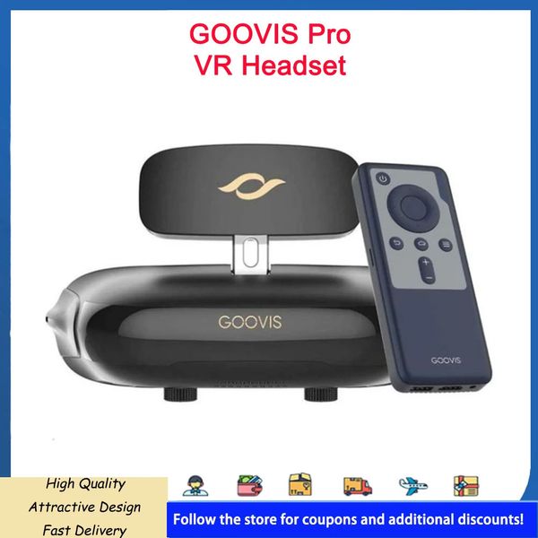 VR-Brille GOOVIS Pro VR-Headset Privates mobiles 3D-Kino FPV-Brille 4K-Blu-ray-Player Duale OLED-Bildschirme 4K-VR-Brille für Spielekonsole 231114