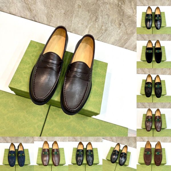 27modelo masculino formal elegante luxo sapatos italianos feitos à mão dedo do pé redondo deslizamento em sapatos de designer de casamento couro genuíno feito à mão