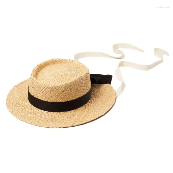 Chapéus meninos meninas elegante palha para sol não-reflexo bonés durante todo o dia anti uv verão deve ter acessório guarda-roupa essenti