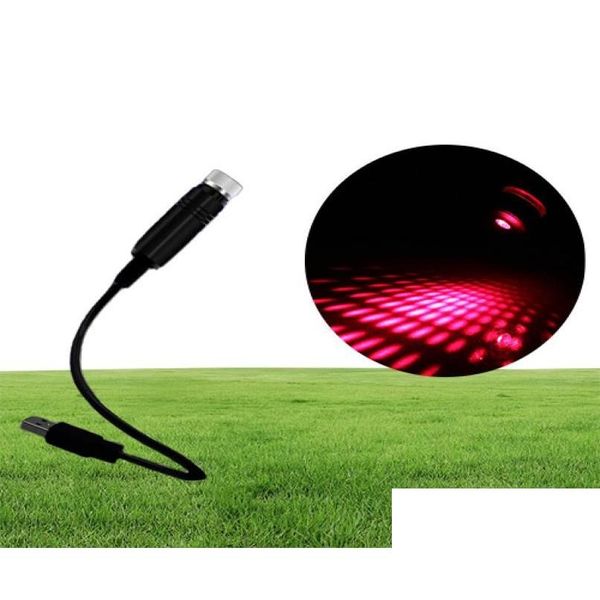 Hid Xenon Kitleri Mini Led Araç Çatı Yıldızı Gece Ortam Işık Projektörü USB İç Atmosfer Galaxy Lamba Dekorasyon Aydınlatma Del Del Dhygo