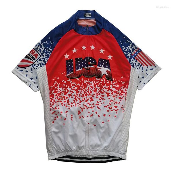 Yarış ceketleri ABD bisiklet kıyafetleri kısa kollu giysiler mtb yol ceket bisiklet giyim motokros forması bibshorts süveter üst anti-uV gömlek