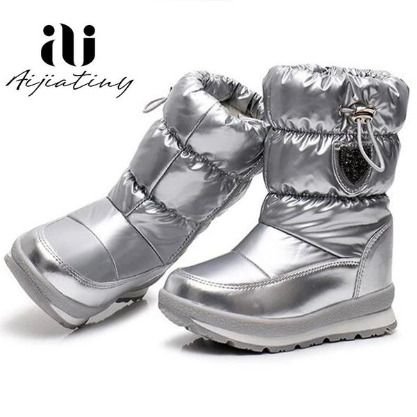 Botas Rússia crianças botas de inverno tornozelo crianças botas de neve meninas sapatos de inverno Moda lã meninos botas impermeáveis 231115