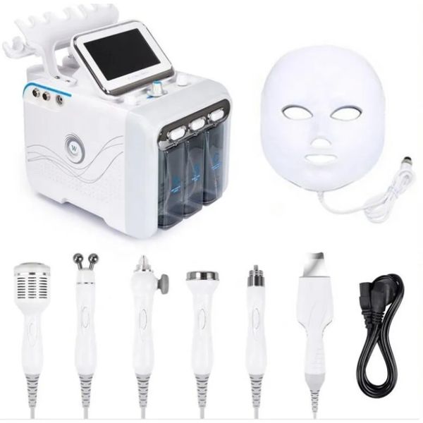 Hydrofacial Diamond Dermabrasion Ultrasons Peau Épurateur Soins Pores Nettoyage Bio Radio Fréquence Microdermabrasion Spa Machine Avec