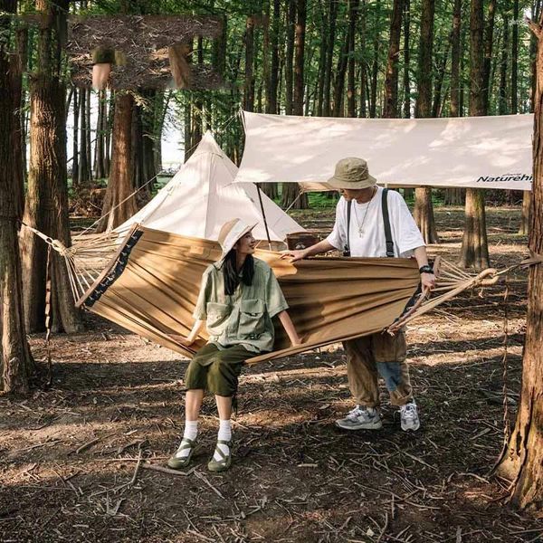 Camp Furniture Lounge Swings Survival Hammock Camping Seyahat Av Avcılık Teras Üçgeni Asma Veranda AMACAS Colgantes Açık