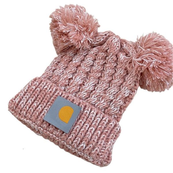 Carhart Beanie Designer En Kaliteli Şapka Kız Kızlar Tasarımcı Örme Şapka Çocuk Sevimli Kapaklar Çocuk Sıcak Şapkalar Kış Çocuk Beanie