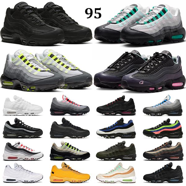 OG 95 Laufschuhe Männer Frauen 95er Sneakers Triple Black White Neon Stadium Green Crystal Blue Dark Beetroot Solar Red Bred Herren Trainer Chaussures