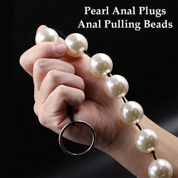 Analspielzeug große Perle Anal Plugs posterior Pull Perlen Spielzeug für männliche weibliche Analdilator Erwachsene Sexspielzeug Erwachsene Spielzeug für Mann Frauen 18+ 230414