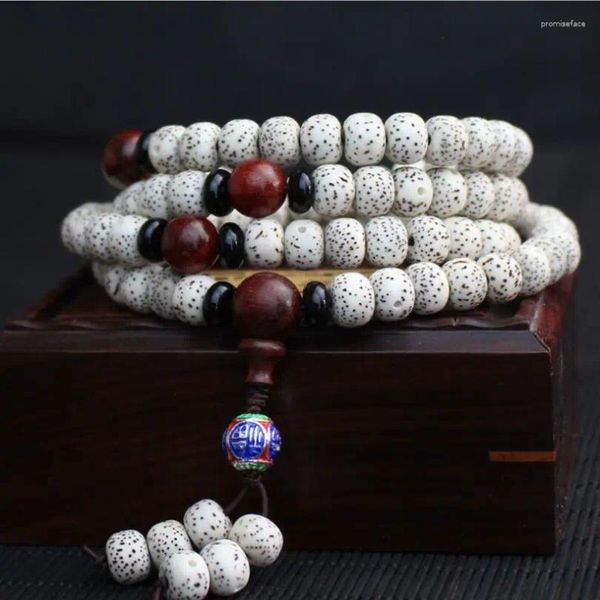 Strang Design 6x9mm Sterne Mond Multi Kreis 108 Buddha Perlen Armbänder Rosenkranz Folk Style Schmuck Großhandel