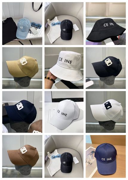 Cappelli dello stilista Cappello da pescatore Snapbacks Baseball regolabile Pallone da calcio Cappello da secchiello Lettera in cotone Ricamo Snapback montato Berretti Cappello Berretto sportivo da esterno