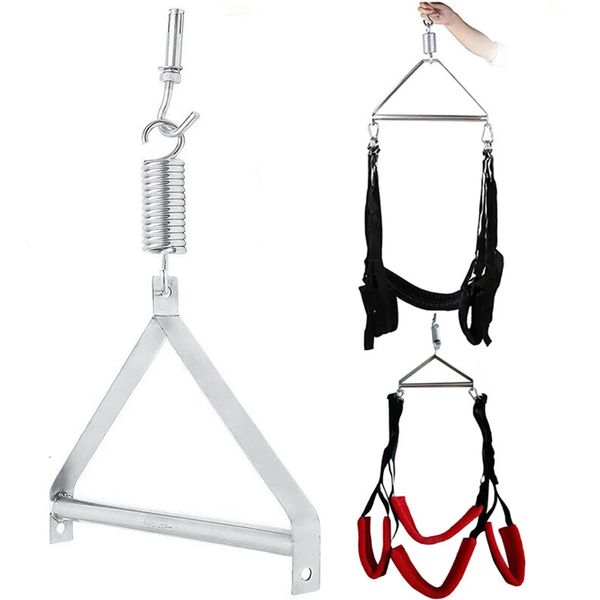 Bondage Bondage Bondage Altalena sessuale Stent treppiede in metallo Amaca sessuale Mobili Bondage Sedie per adulti Altalene sospese per porte Giocattoli erotici per coppie 231027