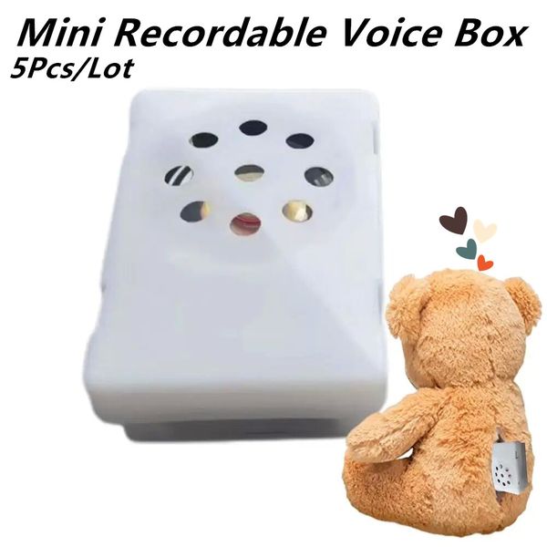 5 pçs/lote acessórios diy módulo de som gravável brinquedo de pelúcia mini dispositivo de gravação gravável inserção de animal de pelúcia boneca de brinquedo do bebê