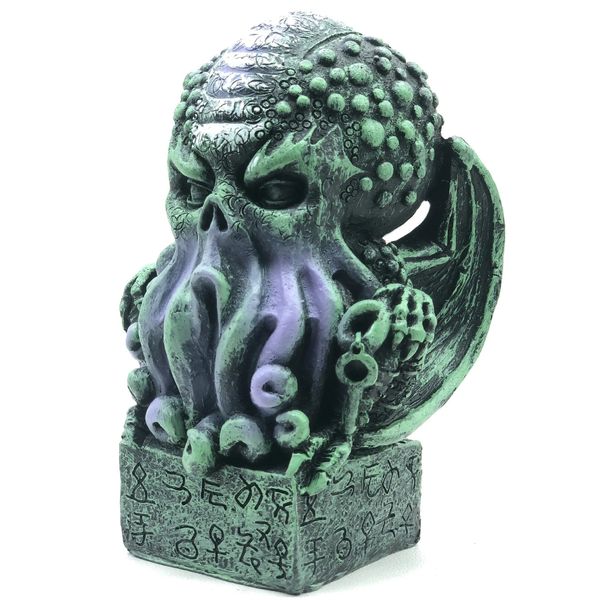 Oggetti decorativi Figurine Teschio vintage Statua di Cthulhu Decorazioni per la casa Artigianato in resina Ornamenti Polpo Scultura moderna Figure Decorazione per feste di Halloween 231115