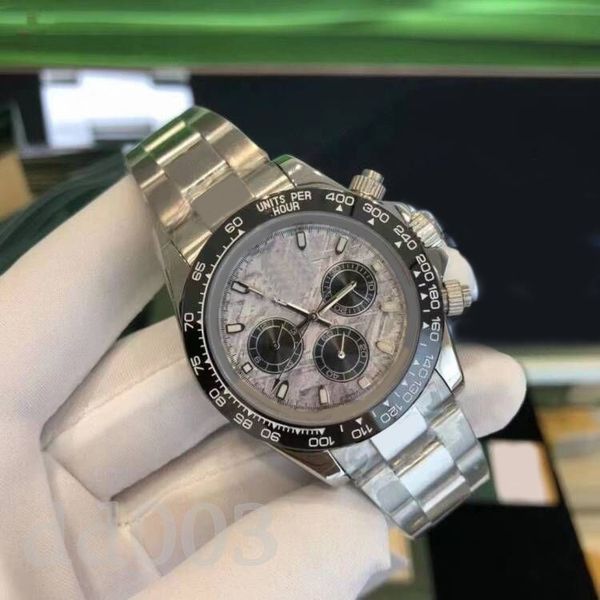 Designer de luxo relógios de aço inoxidável biocerâmico assistir safira brilhante 40mm 904l Montre femme Suit Paul Newman Mens Relógio dobrável Buckle 116520 SB019 C23