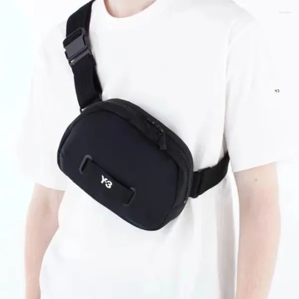 Carteiras masculinas casual crossbody saco 2023 y3 yamamoto yoshi homens e mulheres com a mesma moda esportes impresso simples fanny pack