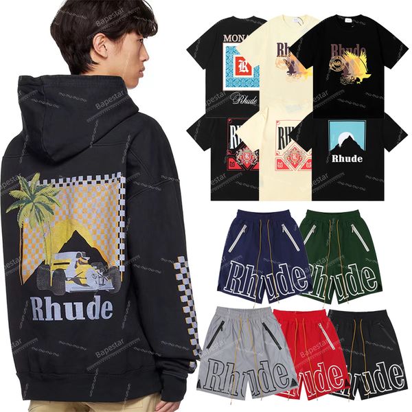 Hoodie Designer T-Shirts Herren Shorts Frauen Grafik Hoodies T-Shirts Muster Tops Kurzarm T-Shirt Hip Hop Brief Graffiti Print Lose Sweatsh